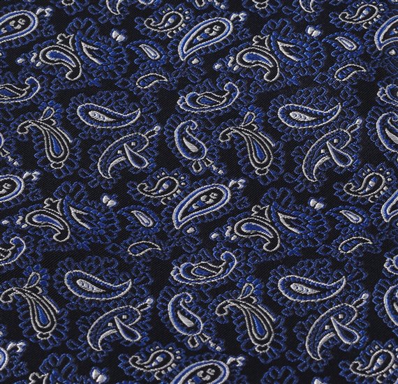 Pañuelo Bolsillo Azul Marino Paisley