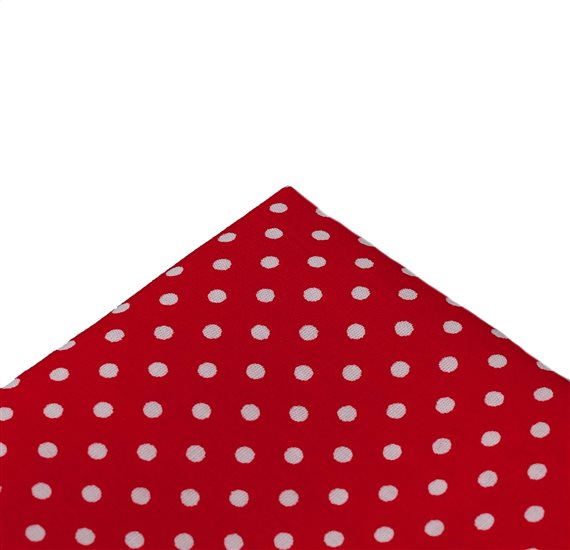 Pañuelo de Bolsillo Rojo Lunares