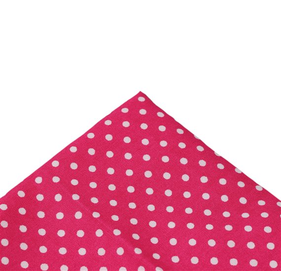 Pañuelo de Bolsillo Rosa Fúcsia Lunares