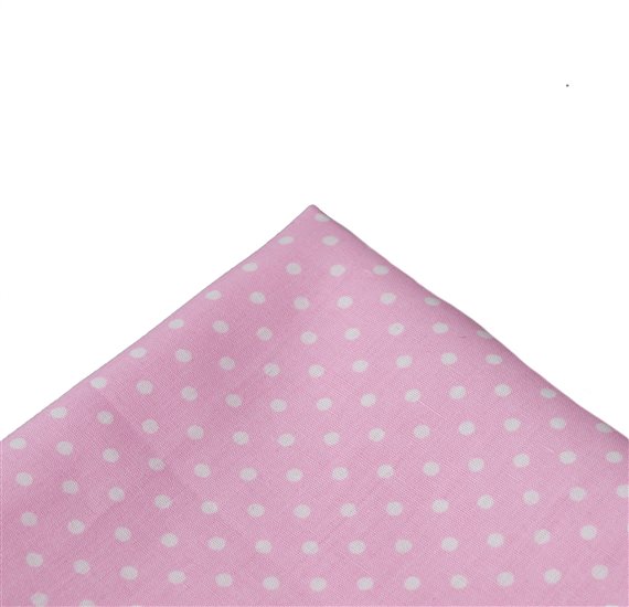 Pañuelo de Bolsillo Rosa Lunares Blancos