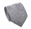 Corbata Seda Cachemir Gris